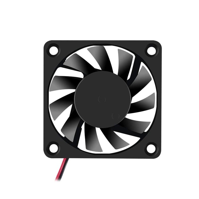 Dorhea Fan 60x60x10 mm DC 12V 6010 Brushless Cooling Fan, Replacement Ball Bearing 60mm Fan for Cooling DIY PC Computer Case Fan - 2 Pin Case Fan (Pack of 4Pcs) - Image 4